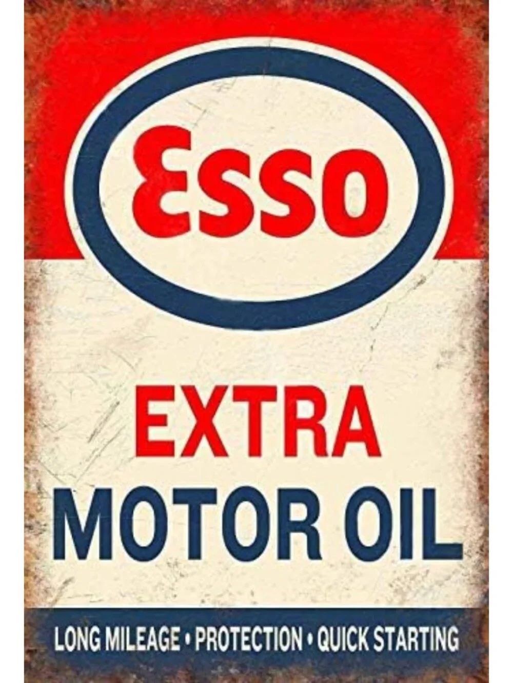 12 Retro Vintage Gas & Oil Tin Signs - Metal Wall Art for Home, Man Cave, Garage